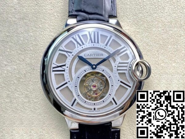 Ballon Bleu De Cartier W6920021 1 1 Best Edition BBR Factory Tourbillon Dial Американская копия часов 9037 Ballon Bleu De Cartier W6920021 1:1 Best Edition BBR Factory Tourbillon Dial