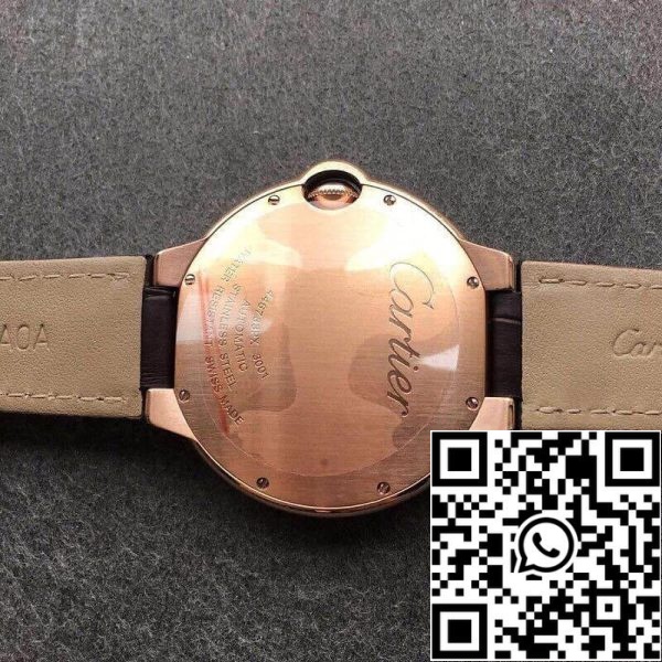 Ballon Bleu De Cartier W6920037 1 1 Best Edition V6 Factory Rose Gold US Replica Klocka 7528 Ballon Bleu De Cartier W6920037 1:1 Best Edition V6 Factory Rose Gold