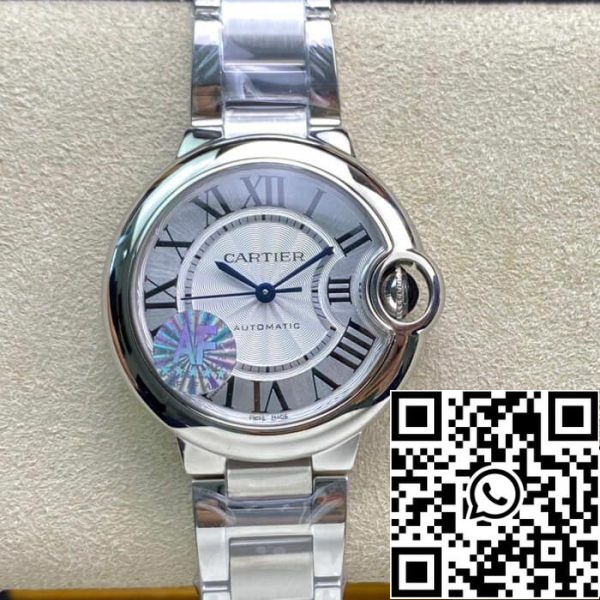 Ballon Bleu De Cartier W6920071 33MM 1 1 Best Edition AF εργοστάσιο χάλυβα λουράκι ΗΠΑ Replica ρολόι 629 Ballon Bleu De Cartier W6920071 33MM 1: 1 Best Edition AF εργοστάσιο χάλυβα λουράκι