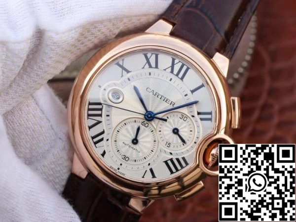 Ballon Bleu De Cartier W6920074 ZF Factory Men Watches 1 1 Best Edition Swiss ETA7750 White Textured Dial US Replica Watch 4528 Ballon Bleu De Cartier W6920074 ZF Factory Men Watches 1 1:1 Best Edition Swiss ETA7750 White Textured Dial