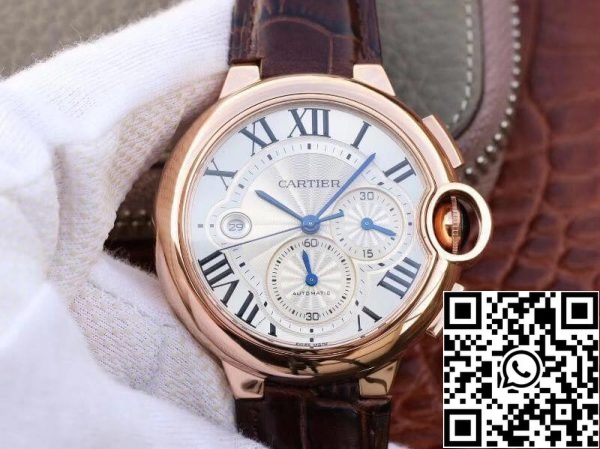 Ballon Bleu De Cartier W6920074 ZF Factory herrklockor 1 1 Best Edition Swiss ETA7750 White Textured Dial US Replica Watch 994 Ballon Bleu De Cartier W6920074 ZF Factory herrklockor 1:1 Best Edition Swiss ETA7750 White Textured Dial