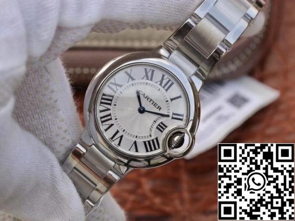 Ballon Bleu De Cartier W6920084 V6 Factory 1:1 Best Edition Swiss Quartz ETA157 Silver Dial US Replica Watch 2387 Ballon Bleu De Cartier W6920084 V6 Factory 1:1 Best Edition Swiss Quartz ETA157 Silver Dial