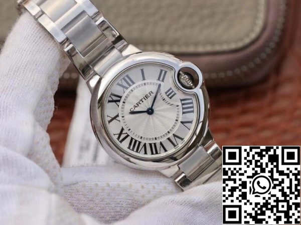 Ballon Bleu De Cartier W6920084 V6 Factory 1 1 Best Edition Swiss Quartz ETA157 Silver Dial US Replica Watch 5141 Ballon Bleu De Cartier W6920084 V6 Factory 1:1 Best Edition Swiss Quartz ETA157 Silver Dial