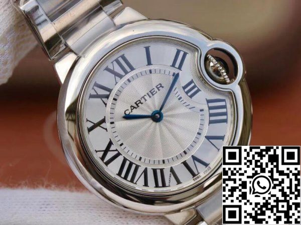 Ballon Bleu De Cartier W6920084 V6 Factory 1 1 Best Edition Zwitserse Quartz ETA157 Silver Dial US Replica Watch 850 Ballon Bleu De Cartier W6920084 V6 Factory 1 1 Best Edition Zwitserse Quartz ETA157 Silver Dial