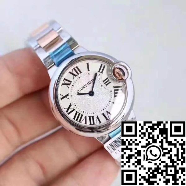 Ballon Bleu De Cartier W6920084 V6 Factory 1 1 Beste Edition Schweizer Ronda Quartz Weißes Zifferblatt US Replica Uhr 1672 Ballon Bleu De Cartier W6920084 V6 Factory 1:1 Beste Edition Schweizer Ronda Quartz Weißes Zifferblatt