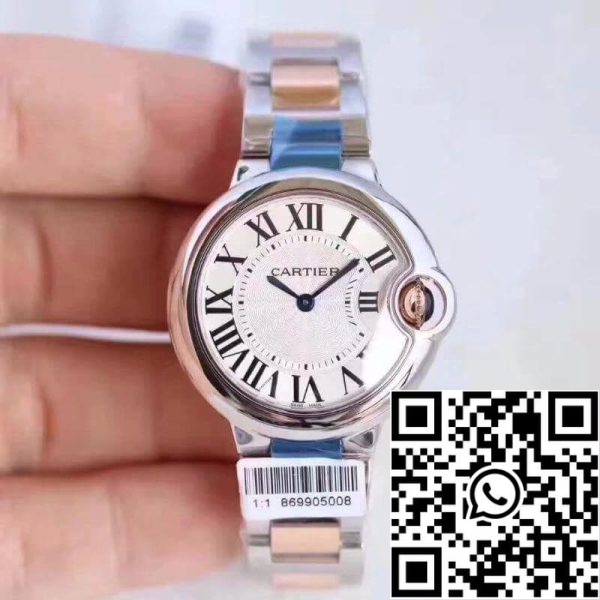 Ballon Bleu De Cartier W6920084 V6 Fábrica 1 1 Mejor Edición Suiza Ronda Cuarzo Esfera Blanca US Reloj Replica 6092 Ballon Bleu De Cartier W6920084 V6 Fábrica 1 1 Mejor Edición Suiza Ronda Cuarzo Esfera Blanca