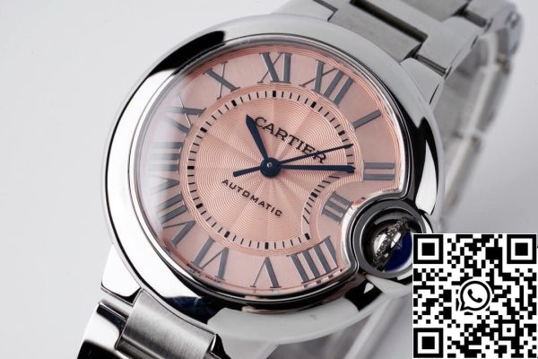 Ballon Bleu De Cartier W6920100 33MM 1 1 Best Edition AF Factory vaaleanpunainen soittaa Yhdysvaltain Replica katsella 794 Ballon Bleu De Cartier W6920100 33MM 1:1 Best Edition AF Factory vaaleanpunainen soittaa