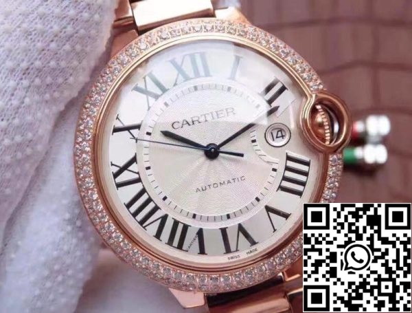 Ballon Bleu De Cartier WE9009Z8 V6 Factory 1 1 Best Edition Swiss ETA9015 White Dial US Replica Watch 7221 Ballon Bleu De Cartier WE9009Z8 V6 Factory 1 1 Best Edition Swiss ETA9015 White Dial