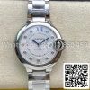 Ballon Bleu De Cartier WE902074 33MM 1 1 Best Edition V6 Εργοστάσιο Λευκό Dial ΗΠΑ Replica ρολόι 1064 Ballon Bleu De Cartier WE902074 33MM 1: 1 Best Edition V6 Εργοστάσιο Λευκό Dial