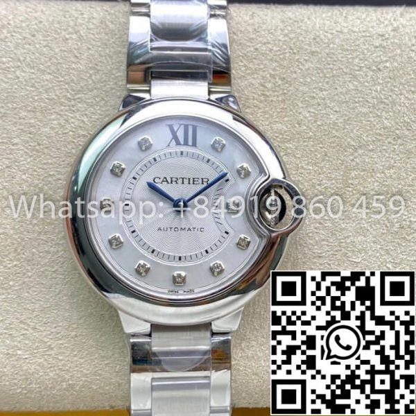 Ballon Bleu De Cartier WE902074 33MM 1 1 Best Edition V6 Factory White Dial US Réplica Relógio 1064 Ballon Bleu De Cartier WE902074 33MM 1 1:1 Best Edition V6 Factory White Dial