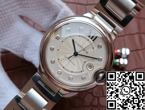 Ballon Bleu De Cartier WE902075 1 1 Najboljša izdaja JF Factory Silver Dial ZDA replika Watch 4383 Ballon Bleu De Cartier WE902075 1: 1 Best Edition JF Factory Silver Dial