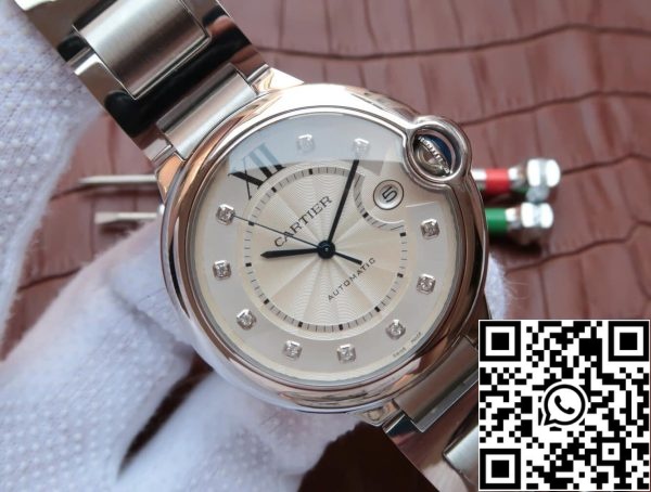 Ballon Bleu De Cartier WE902075 1 1 Най-доброто издание JF Фабрика сребърен циферблат САЩ реплика часовник 6152 Ballon Bleu De Cartier WE902075 1: 1 Най-доброто издание JF Фабрика сребърен циферблат