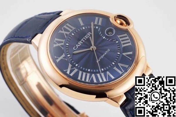 Ballon Bleu De Cartier WGBB0036 42MM 1 1 Best Edition AF Factory Rose Gold Case Yhdysvaltain Replica katsella 7379 Ballon Bleu De Cartier WGBB0036 42MM 1:1 Best Edition AF Factory Rose Gold Case