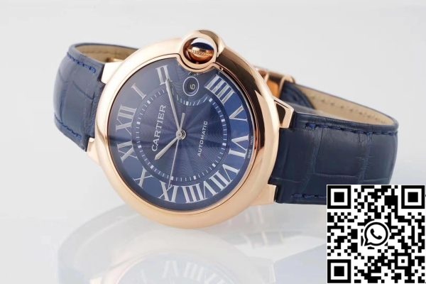 Ballon Bleu De Cartier WGBB0036 42MM 1 1 Best Edition AF Factory Rose Gold Case Yhdysvaltain Replica katsella 8066 Ballon Bleu De Cartier WGBB0036 42MM 1:1 Best Edition AF Factory Rose Gold Case