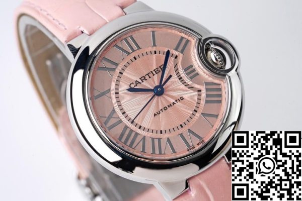 Ballon Bleu De Cartier WSBB0002 33MM 1 1 Best Edition AF Factory rózsaszín számlap amerikai Replica óra 2568 Ballon Bleu De Cartier WSBB0002 33MM 1 1:1 Best Edition AF Factory rózsaszín számlapon