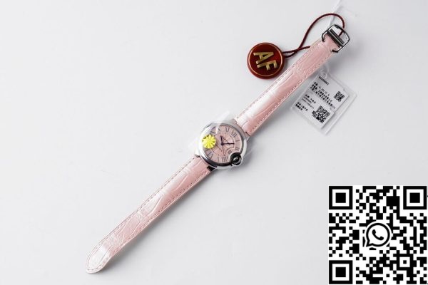 Ballon Bleu De Cartier WSBB0002 33MM 1 1 Najboljša izdaja AF Factory Pink Dial ZDA replika Watch 3090 Ballon Bleu De Cartier WSBB0002 33MM 1: 1 Best Edition AF Factory Pink Dial