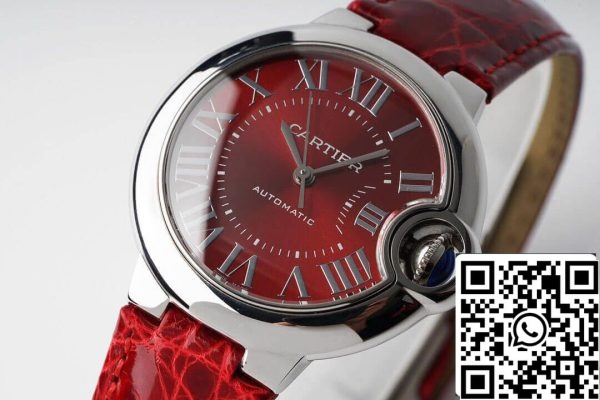 Ballon Bleu De Cartier WSBB0022 33MM 1 1 Best Edition AF Factory Red Dial US Réplica Relógio 2939 Ballon Bleu De Cartier WSBB0022 33MM 1 1:1 Best Edition AF Factory Red Dial