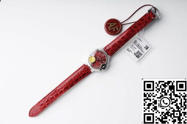 Ballon Bleu De Cartier WSBB0022 33MM 1 1 Mejor Edición AF Factory Esfera Roja US Reloj Replica 4964 Ballon Bleu De Cartier WSBB0022 33MM 1 1 Mejor Edición AF Factory Esfera Roja