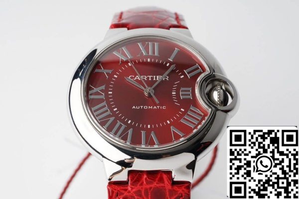 Ballon Bleu De Cartier WSBB0022 33MM 1 1 Mejor Edición AF Factory Esfera Roja US Reloj Replica 8790 Ballon Bleu De Cartier WSBB0022 33MM 1 1 Mejor Edición AF Factory Esfera Roja