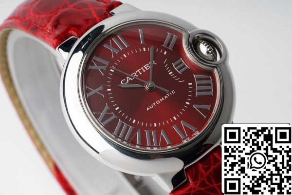 Ballon Bleu De Cartier WSBB0022 33MM 1 1 Mejor Edición AF Factory Esfera Roja US Reloj Replica 9600 Ballon Bleu De Cartier WSBB0022 33MM 1 1 Mejor Edición AF Factory Esfera Roja