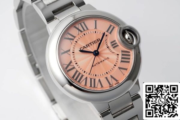 Ballon Bleu De Cartier WSBB0046 33MM 1 1 Najboljša izdaja AF Factory Pink Dial ZDA replika Watch 2366 Ballon Bleu De Cartier WSBB0046 33MM 1: 1 Best Edition AF Factory Pink Dial