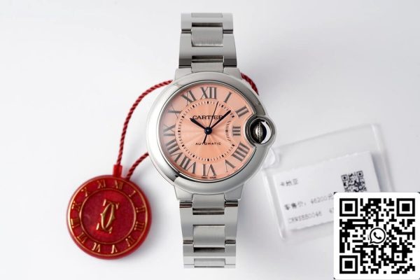 Ballon Bleu De Cartier WSBB0046 33MM 1 1 Mejor Edición AF Factory Esfera Rosa US Reloj Replica 6132 Ballon Bleu De Cartier WSBB0046 33MM 1 1 Mejor Edición AF Factory Esfera Rosa