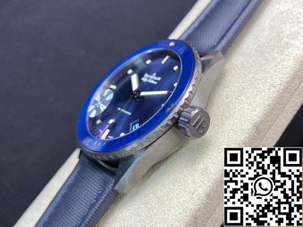 Blancpain Fifty Fathoms 5000 0240 O52A 1 1 Best Edition GF Factory Blue Dial US Реплика часов 6569 Blancpain Fifty Fathoms 5000-0240-O52A 1:1 Best Edition GF Factory Blue Dial