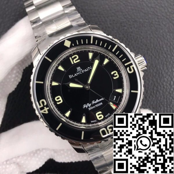 ساعة Blancpain Fifty Fathoms 5015 5015 1:1 Best Edition ZF Factory Stainless Factory US Replica 2028 Blancpain Fifty Fathoms 5015 1:1 Best Edition ZF Factory Stainless Steel