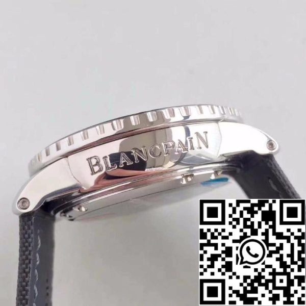 Blancpain Fifty Fathoms 5015 1130 52 ZF Factory 1 1 Best Edition Swiss ETA2836 2 Μαύρο Sail καμβά λουράκι ΗΠΑ Replica ρολόι 1463 Blancpain Fifty Fathoms 5015-1130-52 ZF Factory 1: 1 Best Edition Swiss ETA2836-2 Μαύρο Sail-καμβά λουράκι