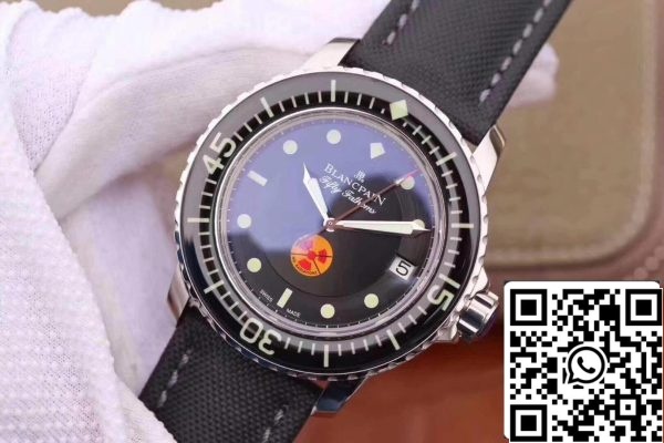 Blancpain Fifty Fathoms 5015B 1130 52 ZF Завод 1 1 Лучшее издание Швейцарский ETA2836 2 Superlumed правильно текстурированный черный циферблат США Реплика часы 8142 Blancpain Fifty Fathoms 5015B-1130-52 ZF Завод 1:1 Лучшее издание Швейцарский ETA2836-2 Superlumed правильно текстурированный черный циферблат