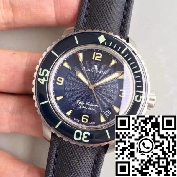 Blancpain Fifty Fathoms 5015D 1140 52B ZF Factory Hombres Relojes 1 1 Mejor Edición suiza ETA2836 2 Blue Dial EE.UU. Reloj Replica 8753 Blancpain Fifty Fathoms 5015D-1140-52B ZF Factory Hombres Relojes 1 1 Mejor Edición suiza ETA2836-2 Blue Dial