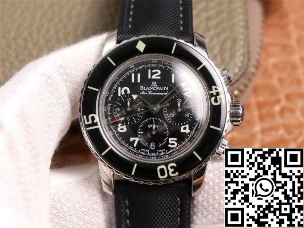 Blancpain Fifty Fathoms 5085F 1130 52 1 1 Най-доброто издание OM фабрика черен циферблат швейцарски ETA7750 САЩ реплика часовник 5719 Blancpain Fifty Fathoms 5085F-1130-52 1: 1 Най-доброто издание OM фабрика черен циферблат швейцарски ETA7750