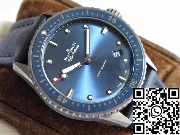 Blancpain Fifty Fathoms Bathyscaphe 5000 0240 O52A ZF Factory Men Watches 1:1 Best Edition Swiss ETA1315 Blue Sunburst Dial US Replica Watch 9278 Blancpain Fifty Fathoms Bathyscaphe 5000-0240-O52A ZF Factory Men Watches 1:1 Best Edition Swiss ETA1315 Blue Sunburst Dial