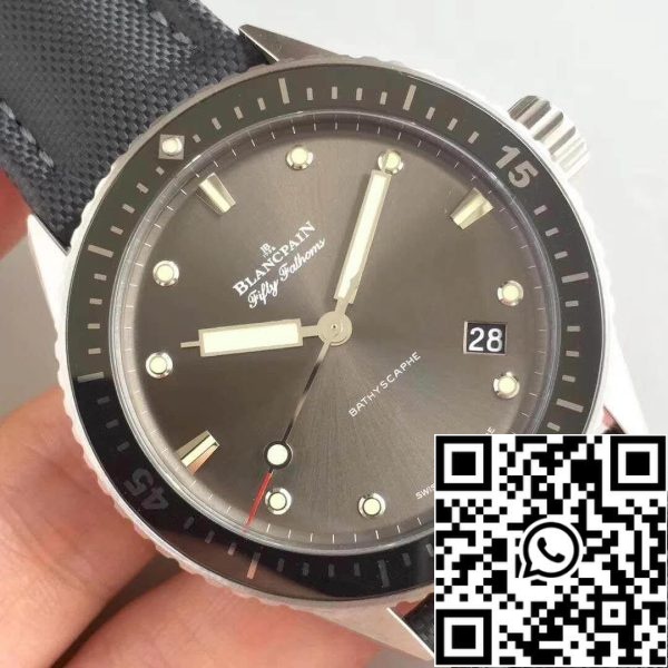 Blancpain Fifty Fathoms Bathyscaphe 5000 1110 B52A ZF Factory 1 1 Best Edition Swiss ETA1315 US Replica Ρολόι 2573 Blancpain Fifty Fathoms Bathyscaphe 5000-1110-B52A ZF Factory 1:1 Best Edition Swiss ETA1315