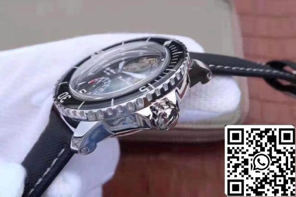 Blancpain Fifty Fathoms Tourbillon 5025 1530 52 1 1 Cea mai bună ediție Swiss Tourbillon Superlumed Cadran negru US Replica Watch 2571 Blancpain Fifty Fathoms Tourbillon 5025-1530-52 1:1 Cea mai bună ediție Swiss Tourbillon Superlumed Cadran negru