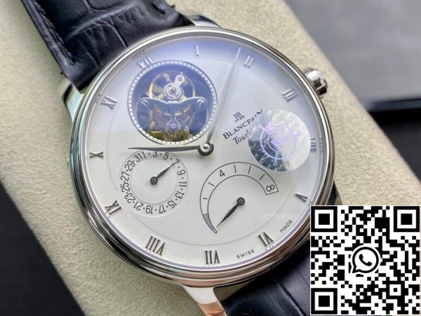 Blancpain Villeret 6025 1542 55 True Tourbillon 1 1 Mejor Edición JB Factory Esfera Blanca Swiss Cal 25 US Replica Watch 1558 Blancpain Villeret 6025-1542-55 True Tourbillon 1:1 Mejor Edición JB Factory Esfera Blanca Swiss Cal.25