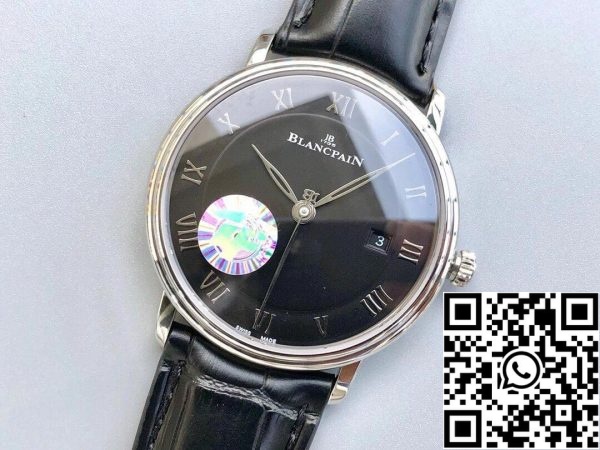 Blancpain Villeret 6551 1127 55B 1 1 Best Edition ZF Factory Black Dial US Replica Watch 2152 Blancpain Villeret 6551-1127-55B 1:1 Best Edition ZF Factory Black Dial