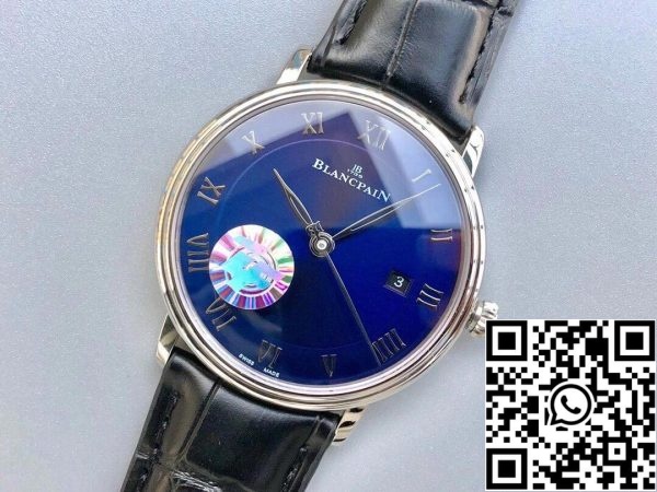 Blancpain Villeret 6551 1127 55B 1 1 Mejor Edición ZF Factory Esfera Azul US Reloj Replica 1354 Blancpain Villeret 6551-1127-55B 1:1 Mejor Edición ZF Factory Esfera Azul