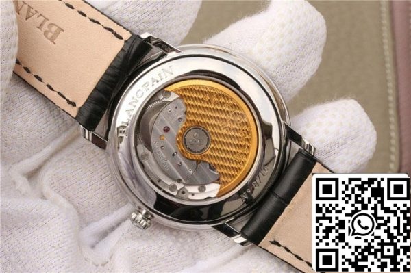 Blancpain Villeret 6651 1127 55B 1 1 Лучшее издание ZF завод белый циферблат США Реплика часы 4203 Blancpain Villeret 6651-1127-55B 1:1 Лучшее издание ZF завод белый циферблат