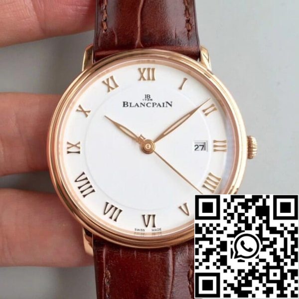 Blancpain Villeret 6651 3642 55B 1 1 Най-доброто издание ZF Factory White Dial САЩ реплика часовник 1248 Blancpain Villeret 6651-3642-55B 1: 1 Най-доброто издание ZF Factory White Dial