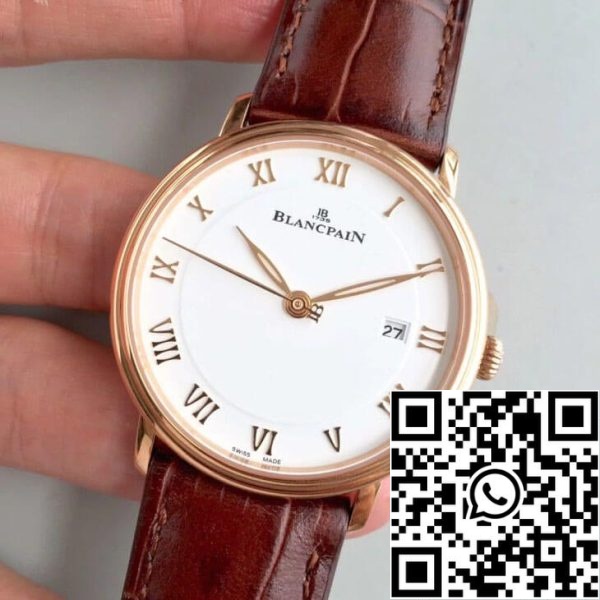 Blancpain Villeret 6651 3642 55B 1 1 Най-доброто издание ZF Factory White Dial САЩ реплика часовник 3070 Blancpain Villeret 6651-3642-55B 1: 1 Най-доброто издание ZF Factory White Dial