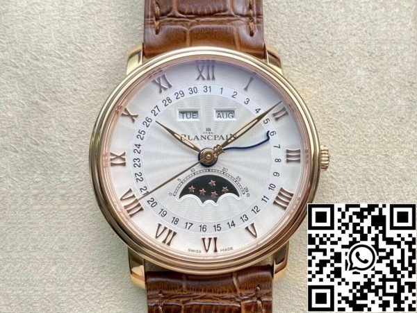 Blancpain Villeret 6654 1 1 Най-доброто издание OM Factory V3 златен случай САЩ реплика часовник 220 Blancpain Villeret 6654 1: 1 Най-доброто издание OM Factory V3 златен случай