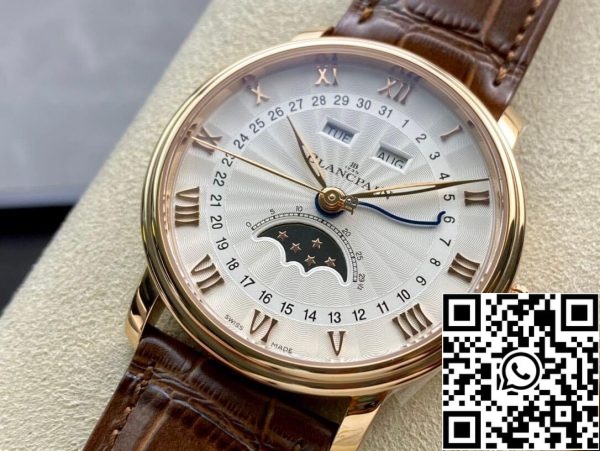 Blancpain Villeret 6654 1 1 Best Edition OM Factory V3 Gold Case Yhdysvaltain Replica katsella 7517 Blancpain Villeret 6654 1: 1 Best Edition OM Factory V3 Gold Case