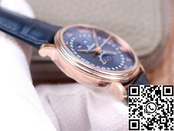 Blancpain Villeret 6654 3640 55 1 1 Melhor Edição OM Factory V3 Ouro Rosa EUA Réplica Relógio 2500 Blancpain Villeret 6654-3640-55 1:1 Melhor Edição OM Factory V3 Ouro Rosa