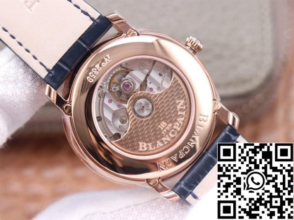 Blancpain Villeret 6654 3640 55 1:1 Best Edition OM Factory V3 Rose Gold US Replica Zegarek 8051 Blancpain Villeret 6654-3640-55 1:1 Best Edition OM Factory V3 Rose Gold