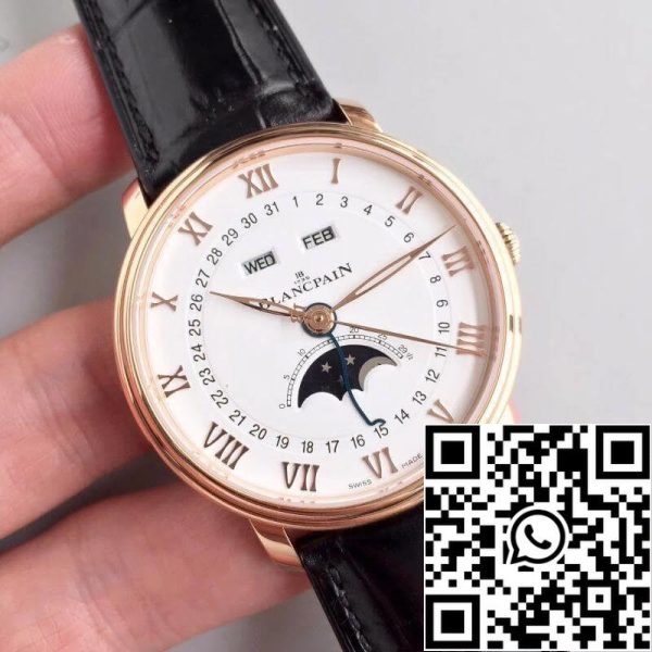 Blancpain Villeret 6654 3642 55B OM Factory 1 1 Най-доброто издание швейцарски ETA6654 САЩ реплика часовник 407 Blancpain Villeret 6654-3642-55B OM Factory 1: 1 Най-доброто издание швейцарски ETA6654