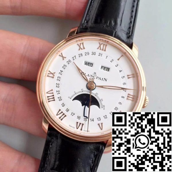 Blancpain Villeret 6654 3642 55B OM Factory 1 1 Best Edition Swiss ETA6654 US Replica Watch 707 Blancpain Villeret 6654-3642-55B OM Factory 1:1 Best Edition Swiss ETA6654