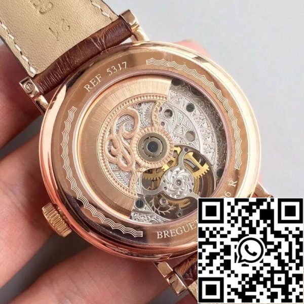 Breguet Classique Complications 5317BR 12 9V6 1 1 Best Edition svájci Tourbillon barna bőrszíj USA Replica Watch 4930 Breguet Classique Complications 5317BR/12/9V6 1:1 Best Edition svájci Tourbillon barna bőrszíjjal