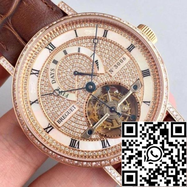 Breguet Classique Complications 5317BR 12 9V6 1 1 Най-доброто издание швейцарски турбийон кафява кожена каишка САЩ реплика часовник 7307 Breguet Classique Complications 5317BR/12/9V6 1: 1 Най-доброто издание швейцарски турбийон кафява кожена каишка