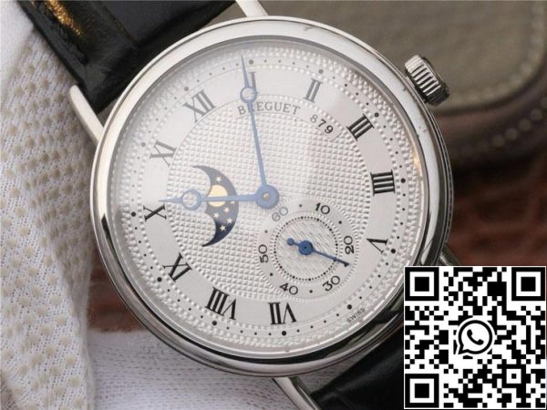 Breguet Classique Moonphase 4396 1 1 Best Edition ruostumattomasta teräksestä USA Replica katsella 3966 Breguet Classique Moonphase 4396 1: 1 Best Edition ruostumattomasta teräksestä